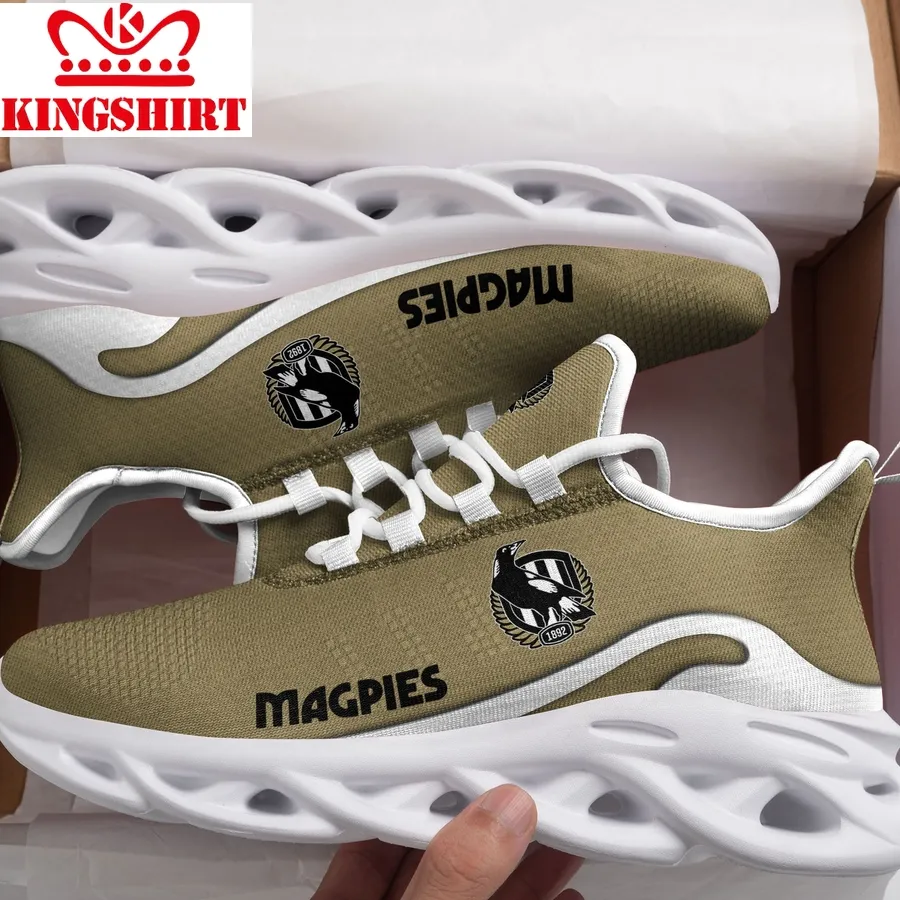Afl Collingwood Magpies New Trending  D Printed  Max Soul Clunky Sneaker Shoes