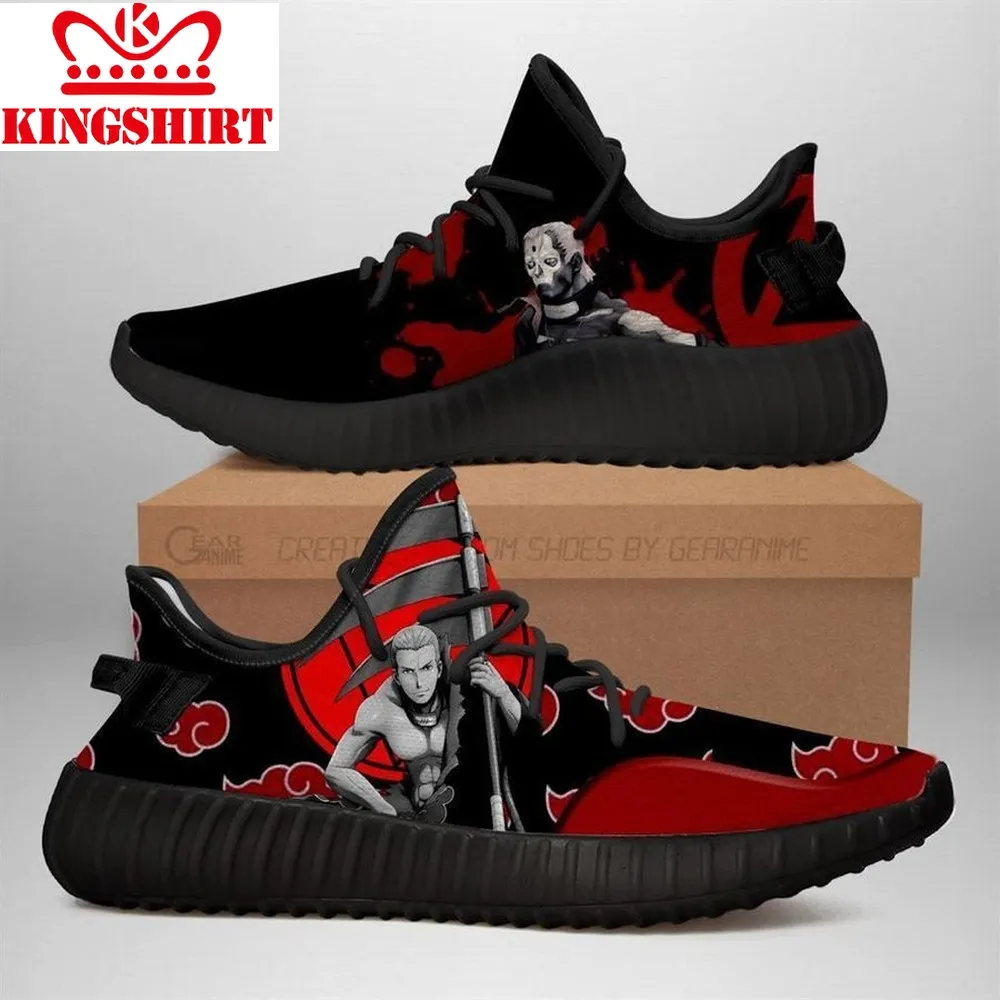 Akatsuki Hidan Naruto Yeezy Black Shoes Sport Sneakers   Yeezy Shoes