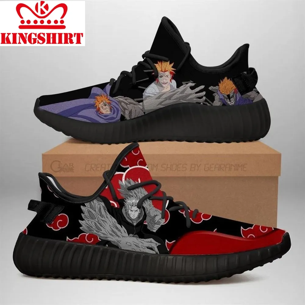 Akatsuki Jugo Naruto Yeezy Black Shoes Sport Sneakers   Yeezy Shoes