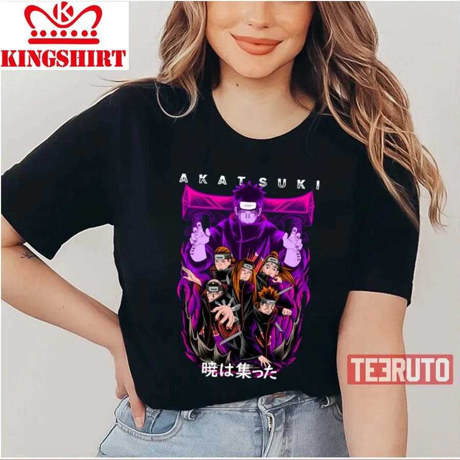 Akatsuki Purple Art Naruto Shippuden Unisex T Shirt