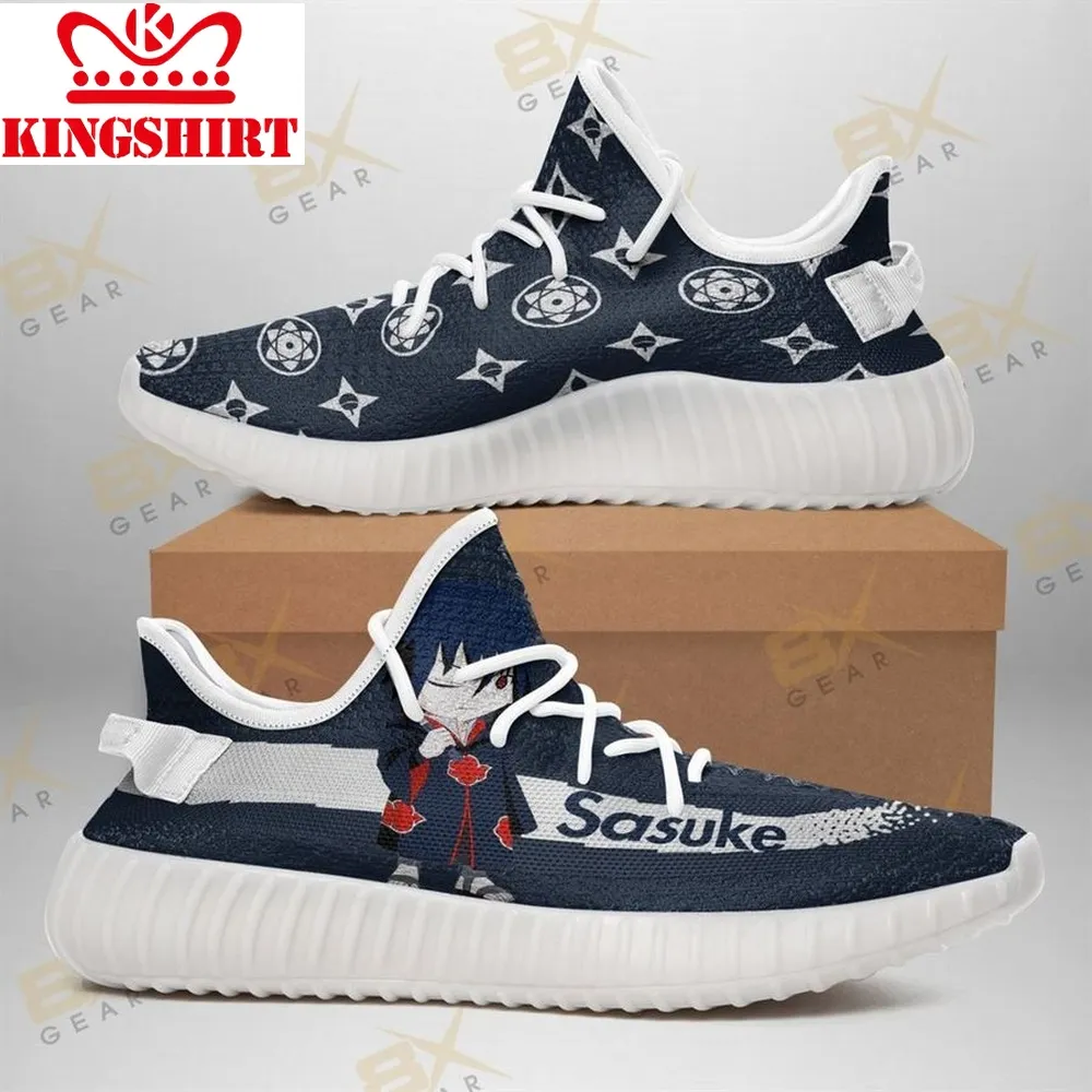 Akatsuki Sasuke Yeezy Fashion Mixed Naruto Fan Yeezy White Shoes Sport Sneakers   Yeezy Shoes