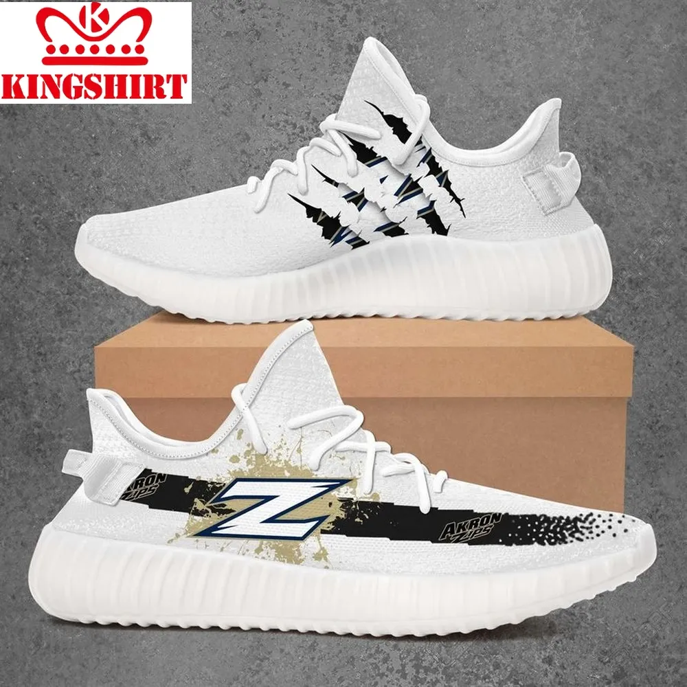 Akron Zips Ncaa Yeezy Black Shoes Sport Sneakers   Yeezy Shoes