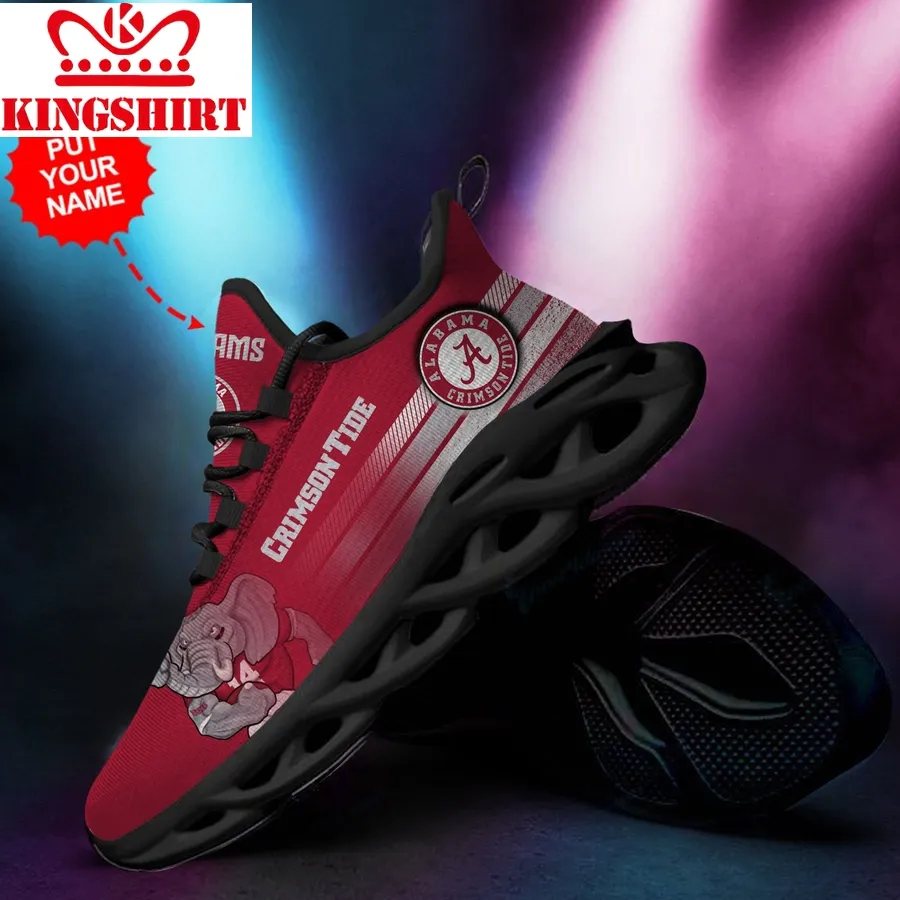 Alabama Crimson Tide  Custom Personalized Max Soul Sneakers Running Sports Shoes