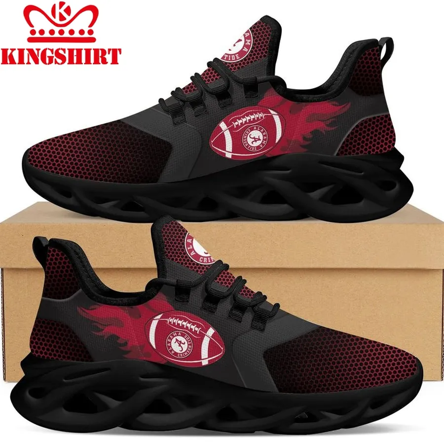 Alabama Crimson Tide Fire Ball Max Soul Sneakers Running Sports Shoes  Football Fans