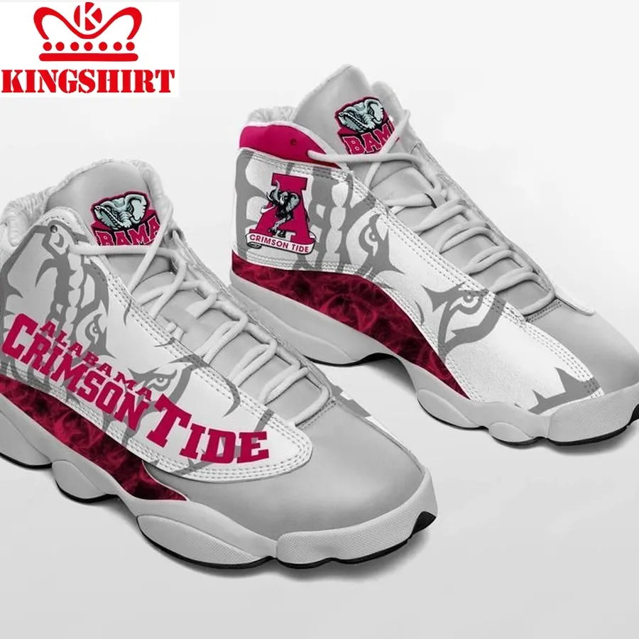 Alabama Crimson Tide Form Air Jordan 13 Sneakers Shoes Sport Plus Size