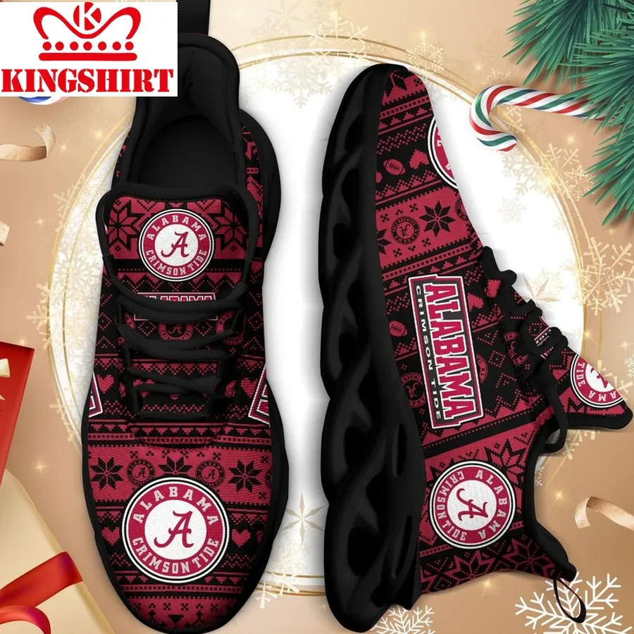 Alabama Crimson Tide Ncaa Max Soul Sneakers Christmas Td Perfect Choice Sport Beautiful Printing