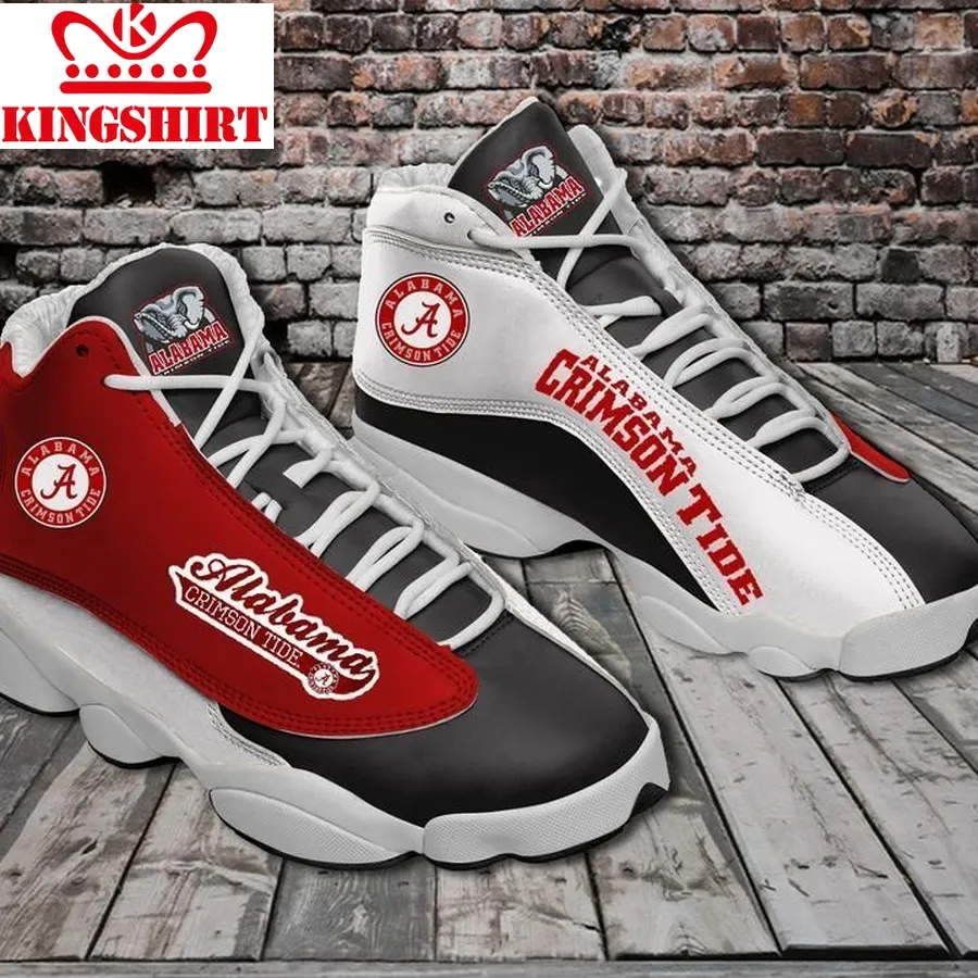 Alabama Crimson Tide Team Form Air Jordan 13 Sneakers  Football Team Sneakers Ninh007