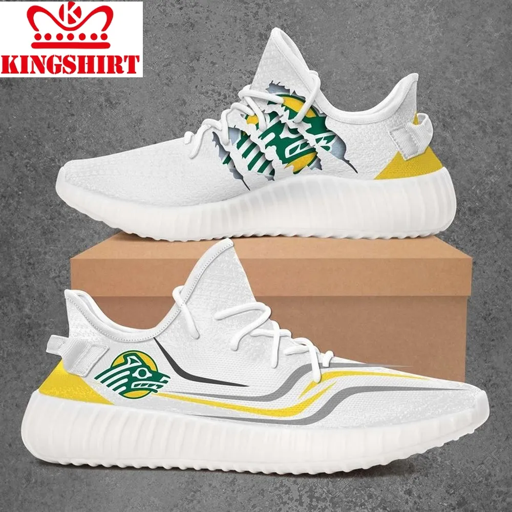 Alaska Anchorage Seawolves Ncaa Yeezy White Shoes Sport Sneakers   Yeezy Shoes