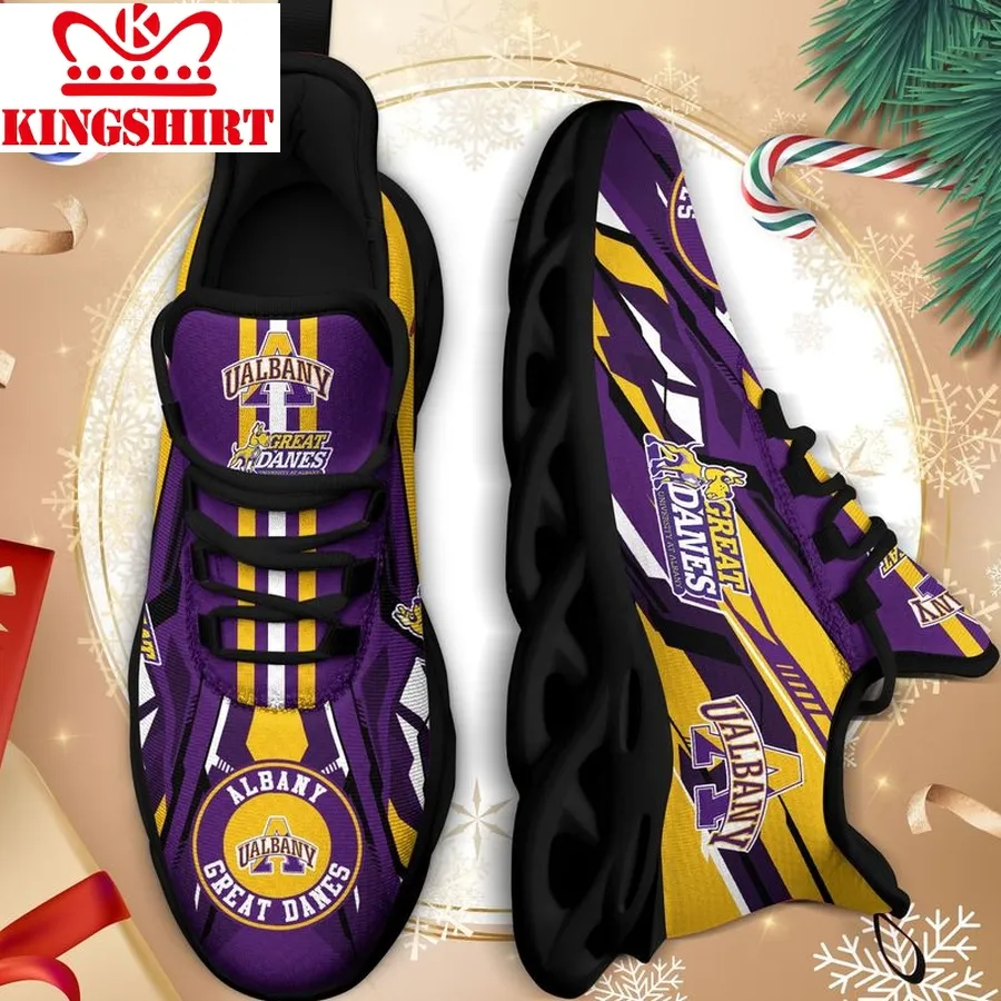 Albany Great Danes Ncaa Max Soul Sneakers For This Season Na Perfect Choice Sport Beautiful Printing