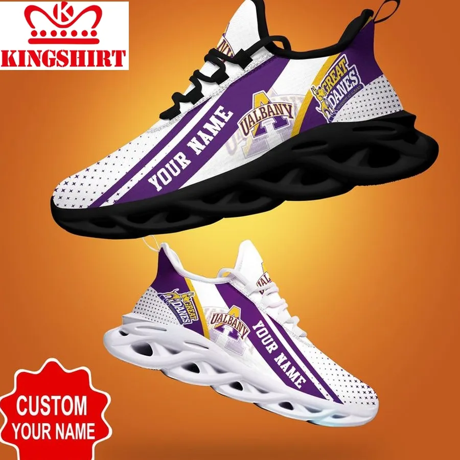 Albany Great Danes Ncaa  Personalized Max Soul Sneakers