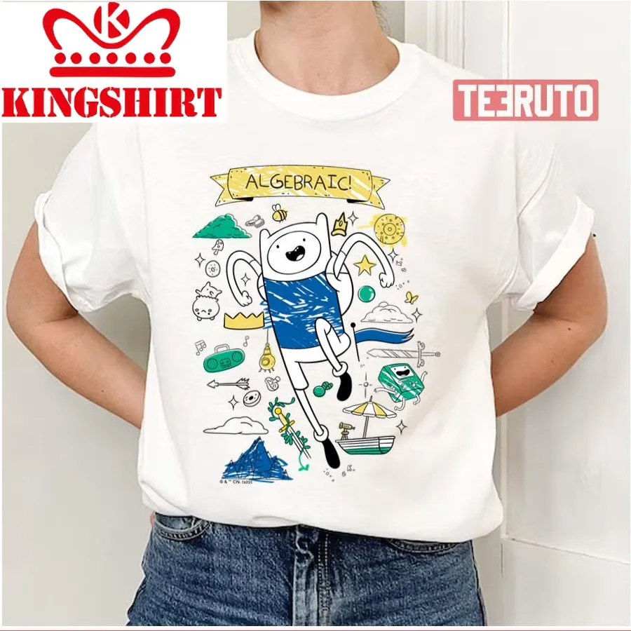 Algebraic Finn Sketch Adventure Time Unisex T Shirt