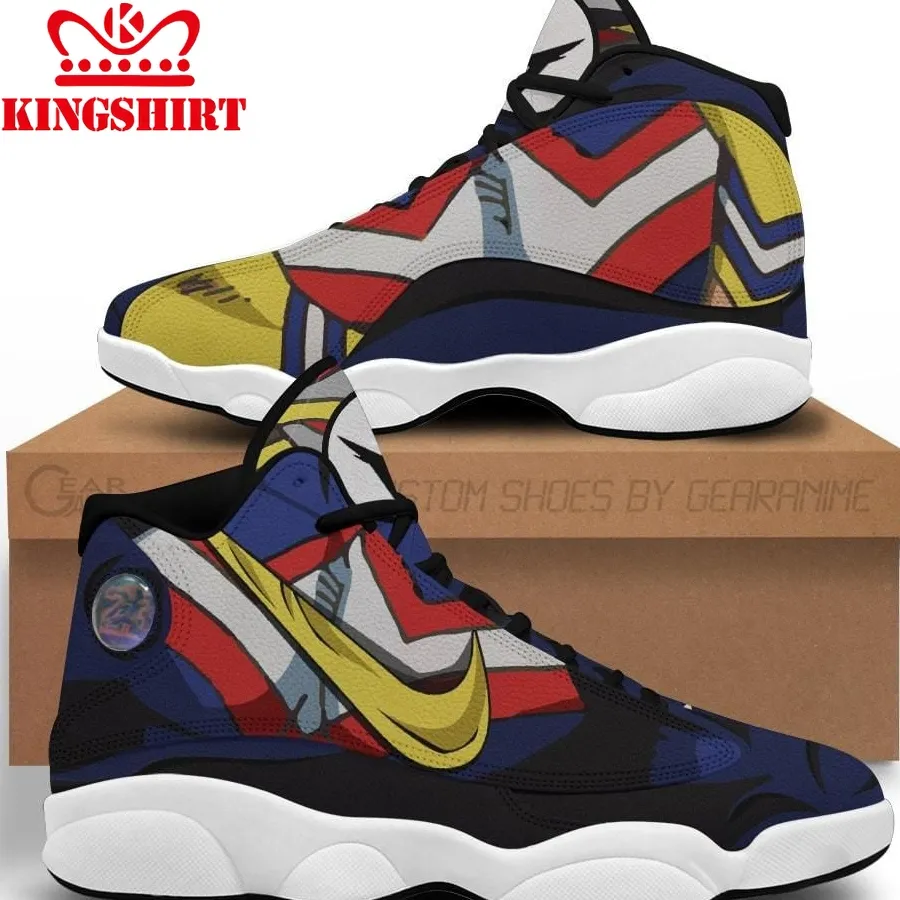 All Might Shoes My Hero Academia Anime Jordan 13 Sneakers