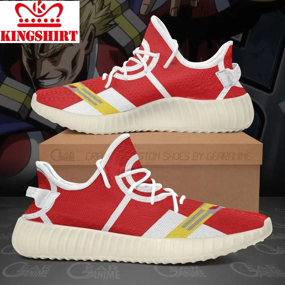 All Might Yeezy Shoes Silver Ace My Hero Academia Sneakers V10   Yeezy Shoes