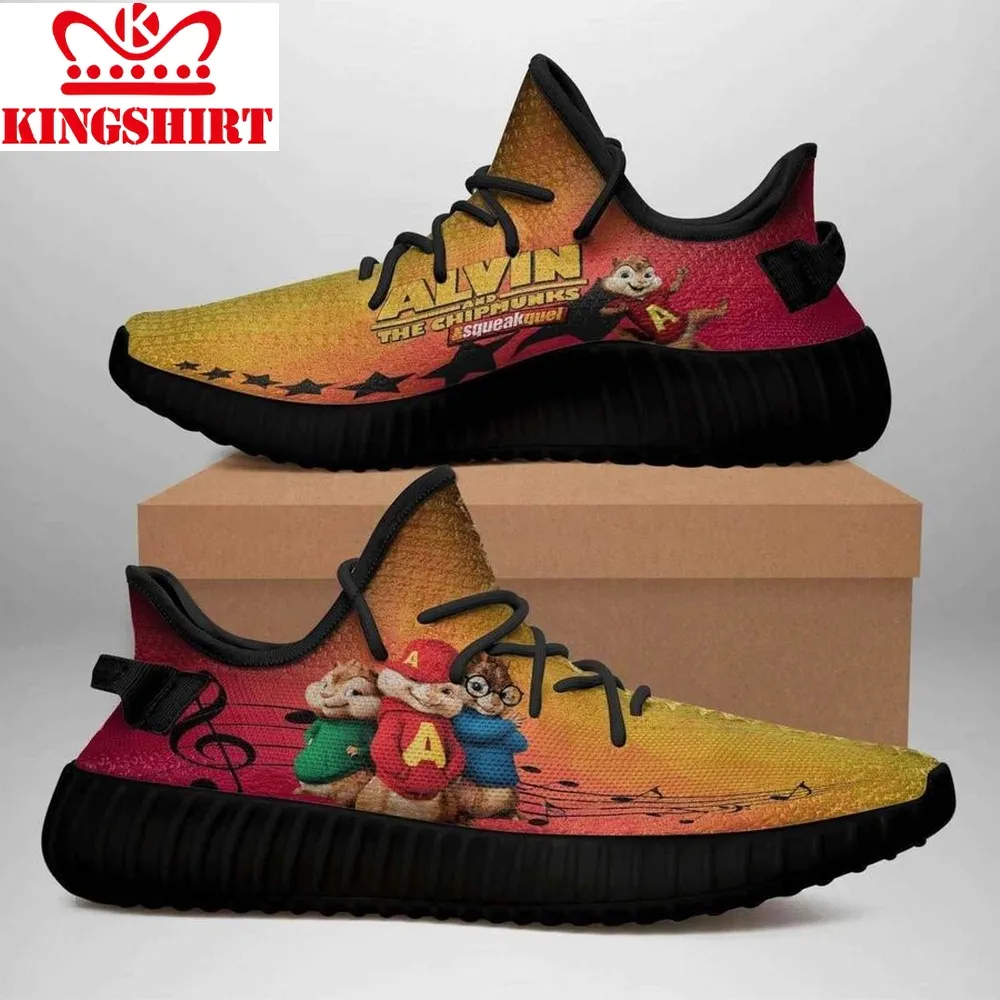 Alvin And The Chipmunks Black Edition Yeezy Boost Shoes Sport Sneakers   Yeezy Shoes