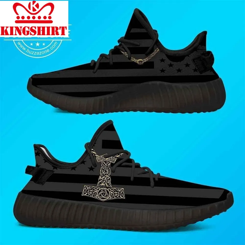 American Flag With Viking Symbol Yeezy Boost   Yeezy Shoes