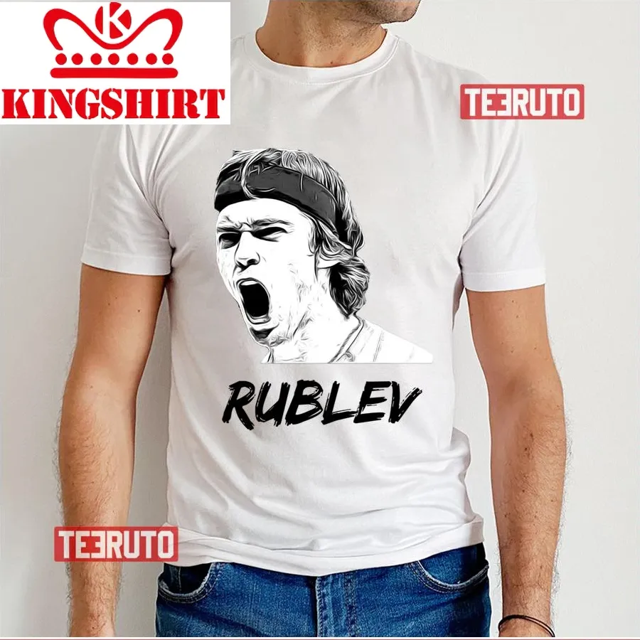 Angry Andrey Rublev Tennis Unisex T Shirt