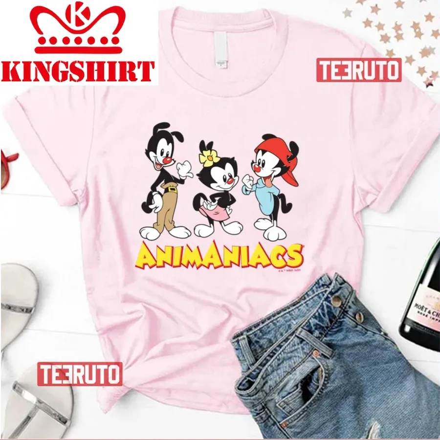 Animaniacs Yakko Dot And Wakko Standing Unisex T Shirt