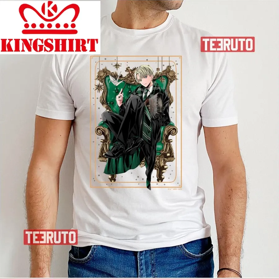 Anime Draco Malfoy Seated Hp Potter Unisex T Shirt