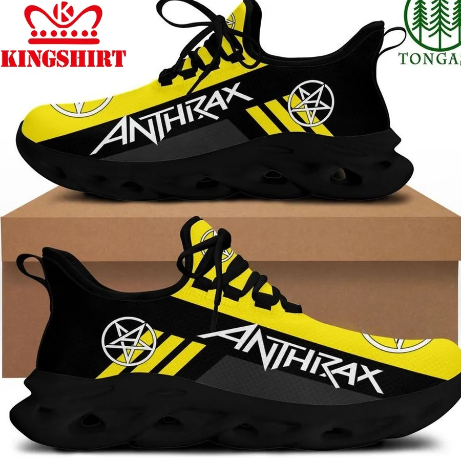 Anthrax White Logo Yellow Max Soul Running Shoes
