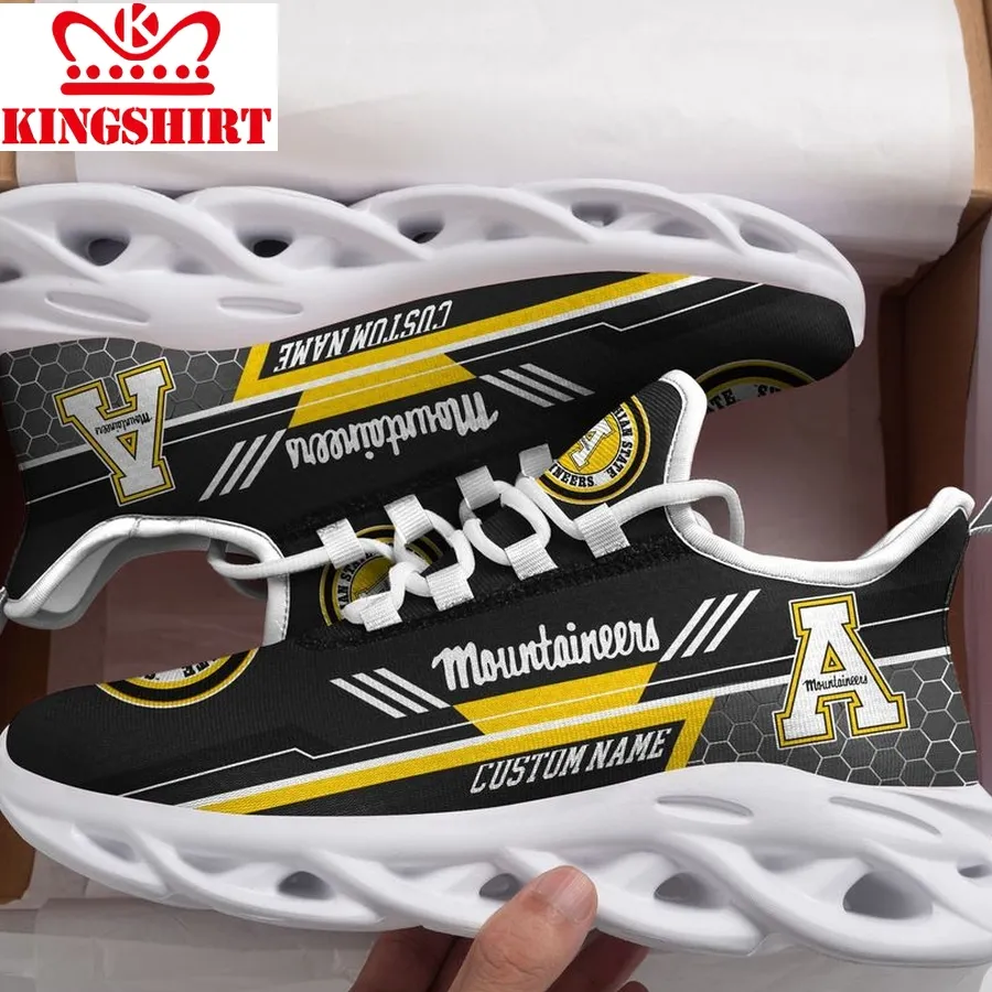 Appalachian State Mountaineers Custom Personalized Max Soul Sneakers Running Sports Shoes Football Fan Football Fan