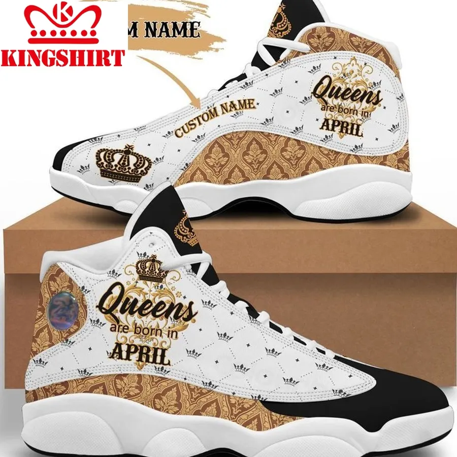 April Birthday Air Jordan 13 Shoes Personalized Sneakers Sport V12