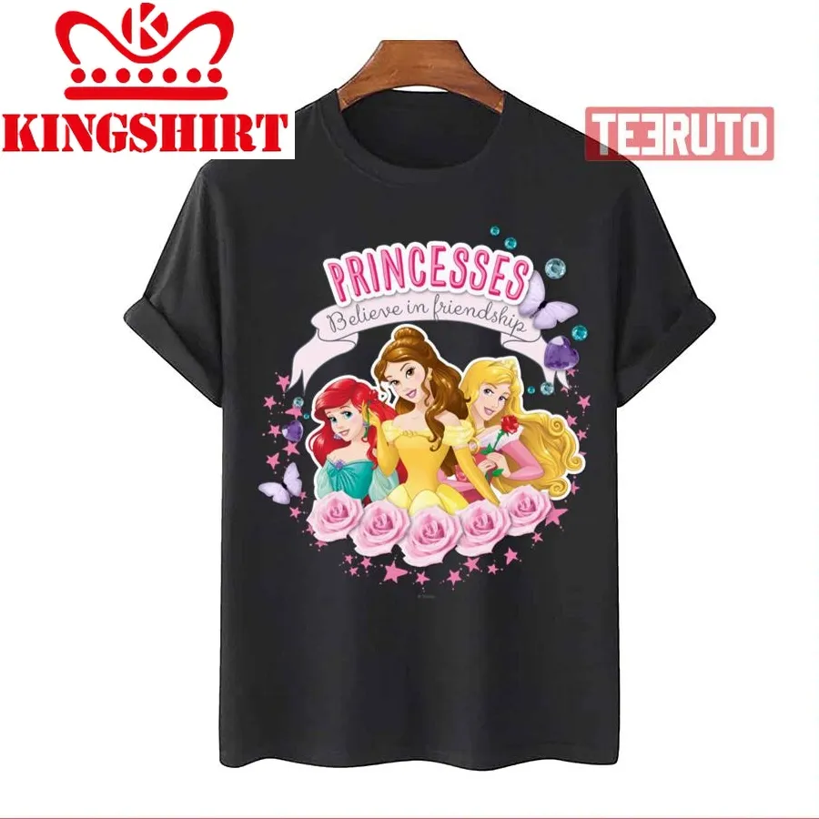 Ariel Belle And Aurora Disney Princess Unisex T Shirt