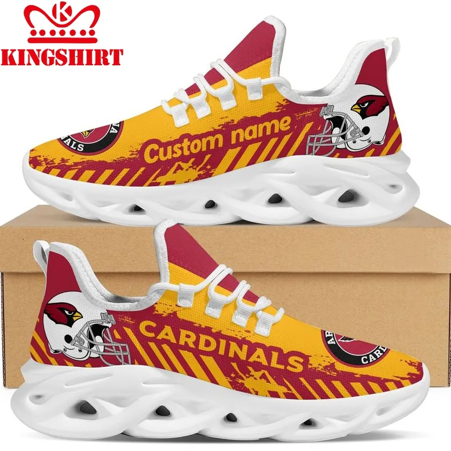Arizona Cardinals Americanfootball Team Helmet Custom Name Personalized Men And  Max Soul Sneakers Shoes For Fans