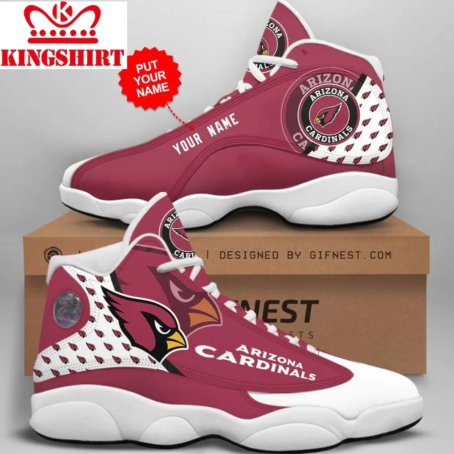 Arizona Cardinals Men's Jordan 13 Custom Name Personalized Shoes