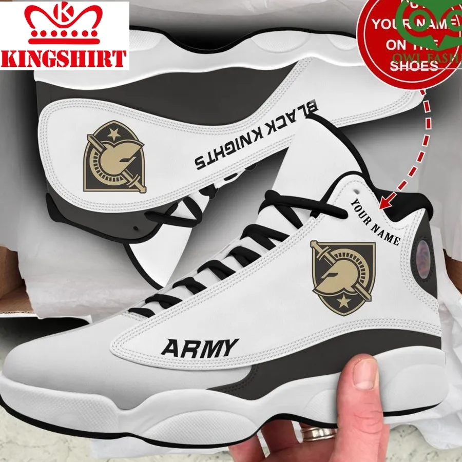 Army Black Knights Air Jordan 13 White Sneaker
