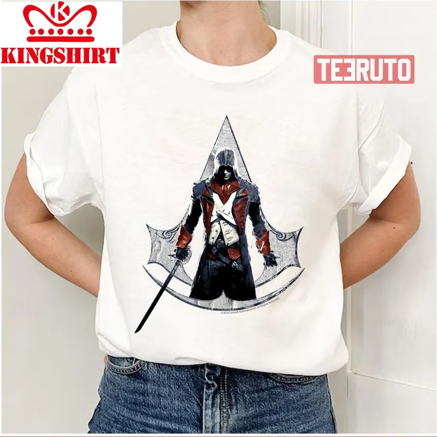 Arno Distressed Logo Assassin's Creed Unity Unisex T Shirt
