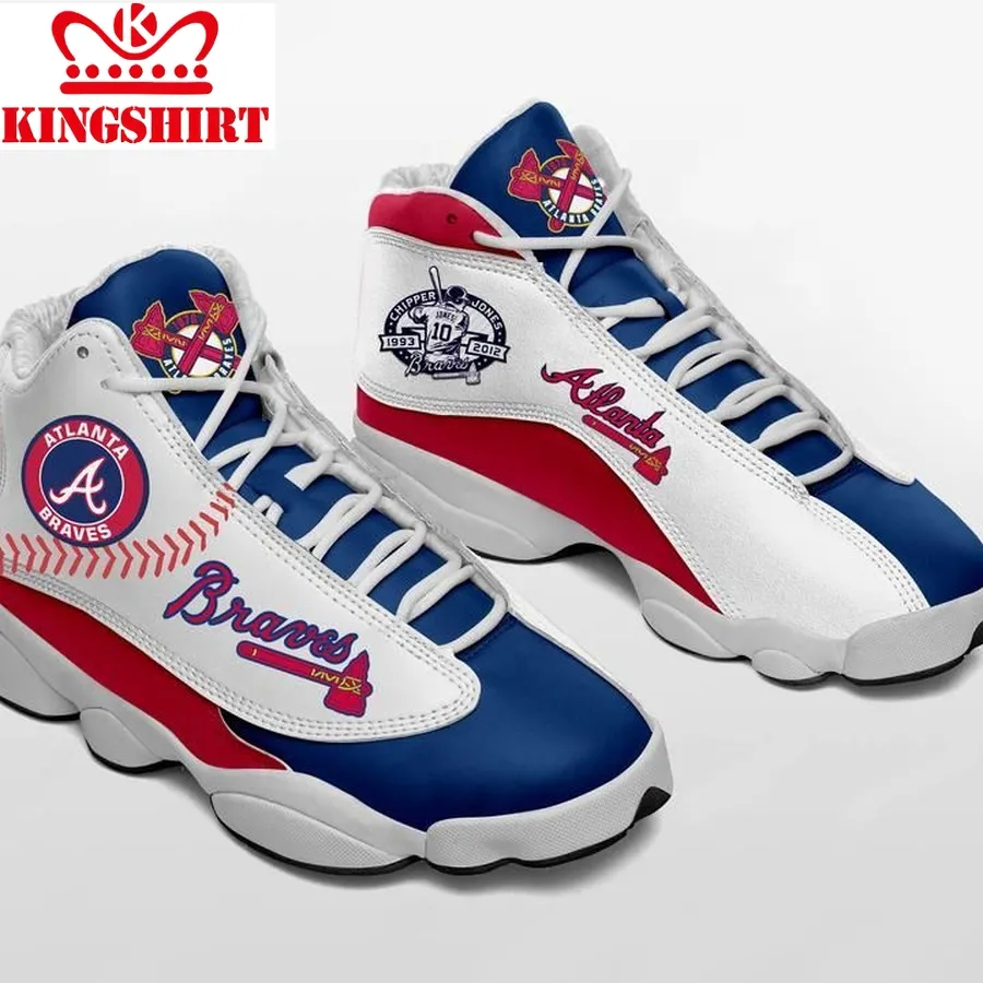 Atlanta Braves Form Air Jordan 13 Sneakers Baseball Team Sneakers  Hao1 Jd13 Sneakers Personalized Shoes Design