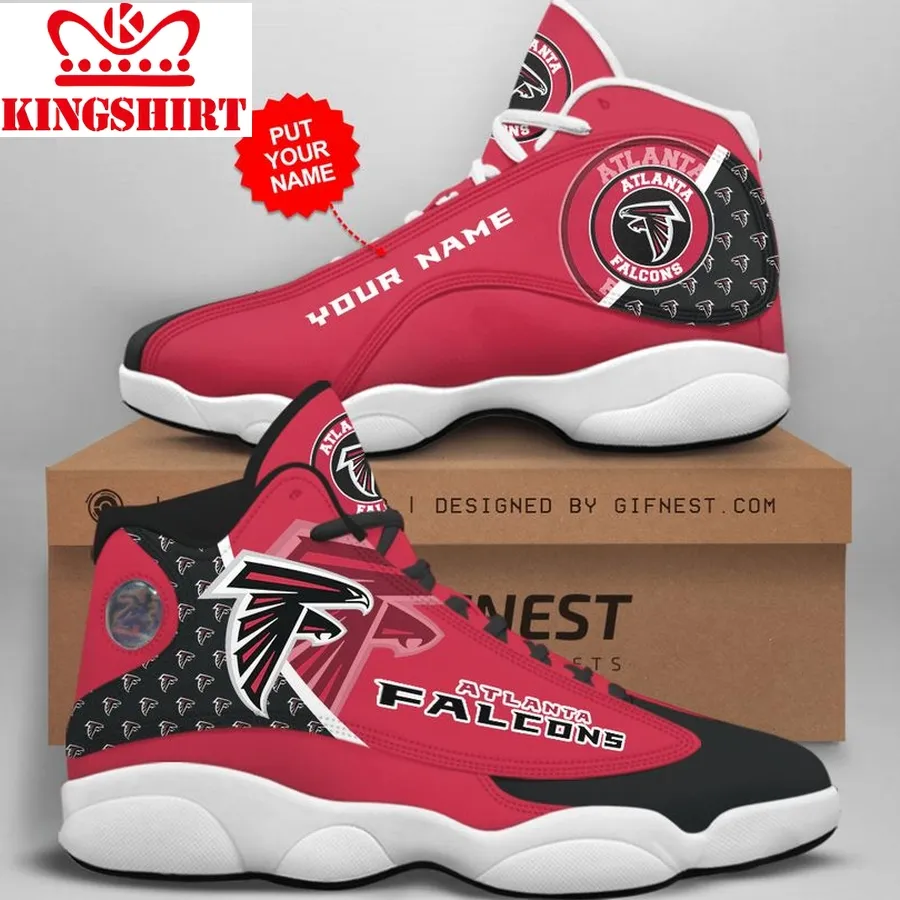 Atlanta Falcons Men's Jordan 13 Custom Name Personalized Shoes