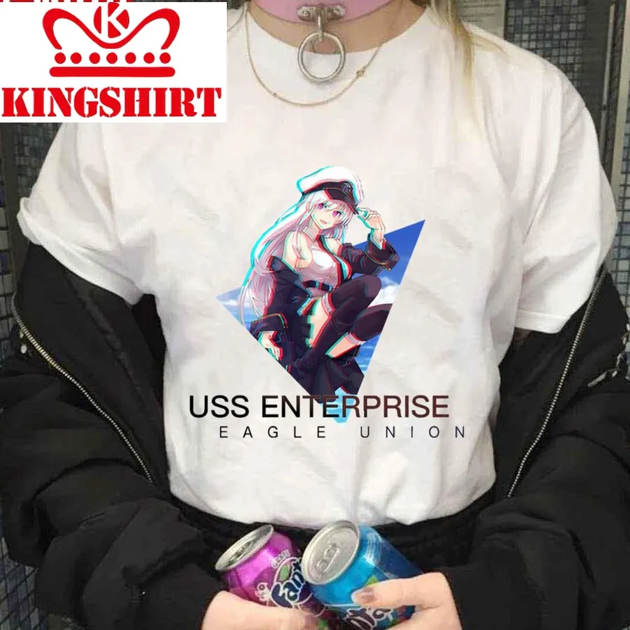 Azur Lane Uss Enterprise Glitch Art Unisex T Shirt
