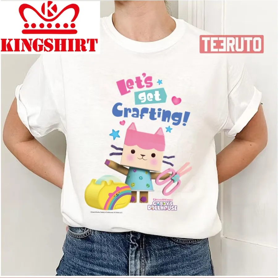 Baby Box Cat Let's Get Crafting Gabby's Dollhouse Unisex T Shirt