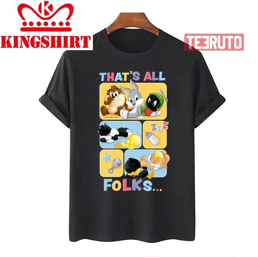 Baby Looney Tunes Characters That's All Folks Unisex T Shirt