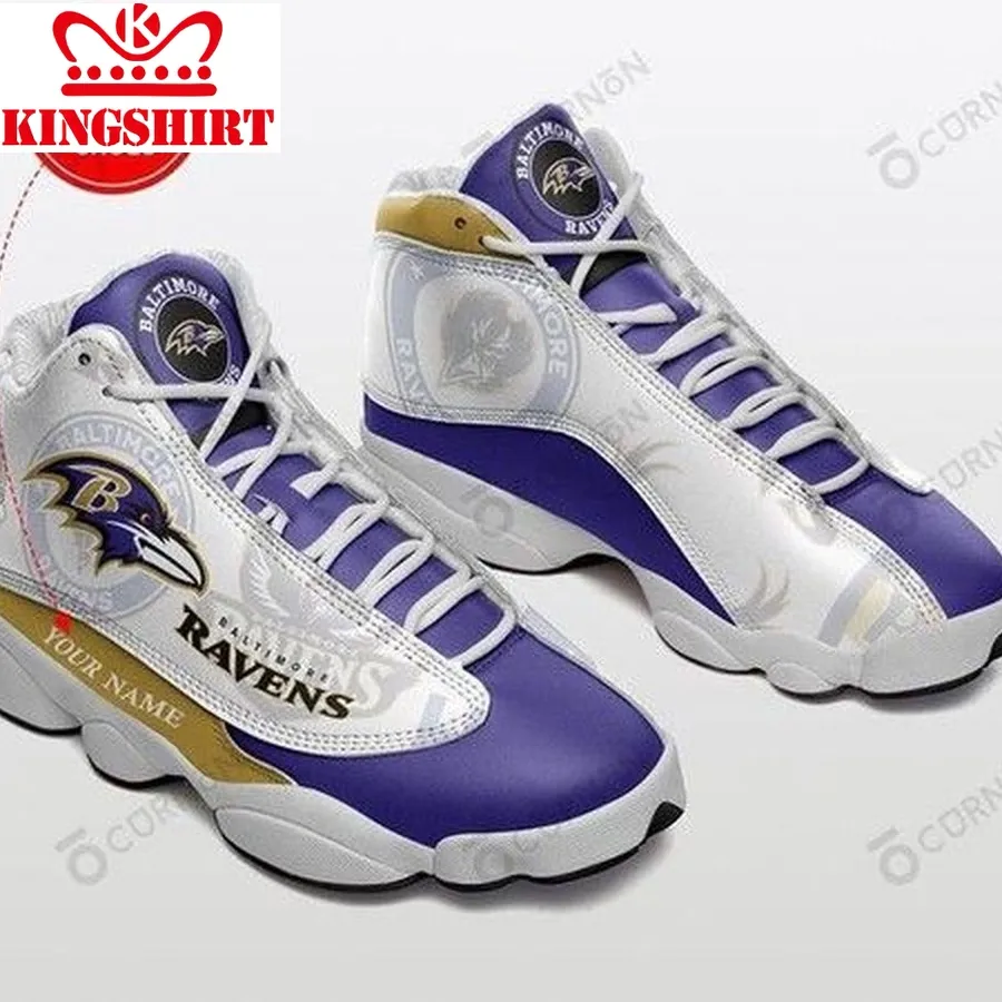 Baltimore Ravens Air Jordan 13 Sneakers Personalized Shoes Design