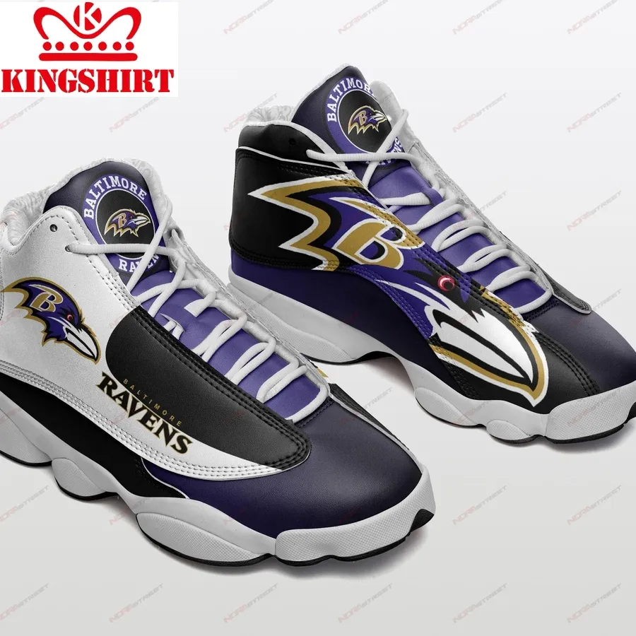 Baltimore Ravens Air Jordan 13 Sneakers Sport Shoes Plus Size
