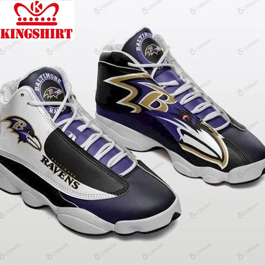 Baltimore Ravens Customized Air Jordan 13 Tennis For Fan Shoes Sport Sneakers Jd13 Sneakers Personalized Shoes Design