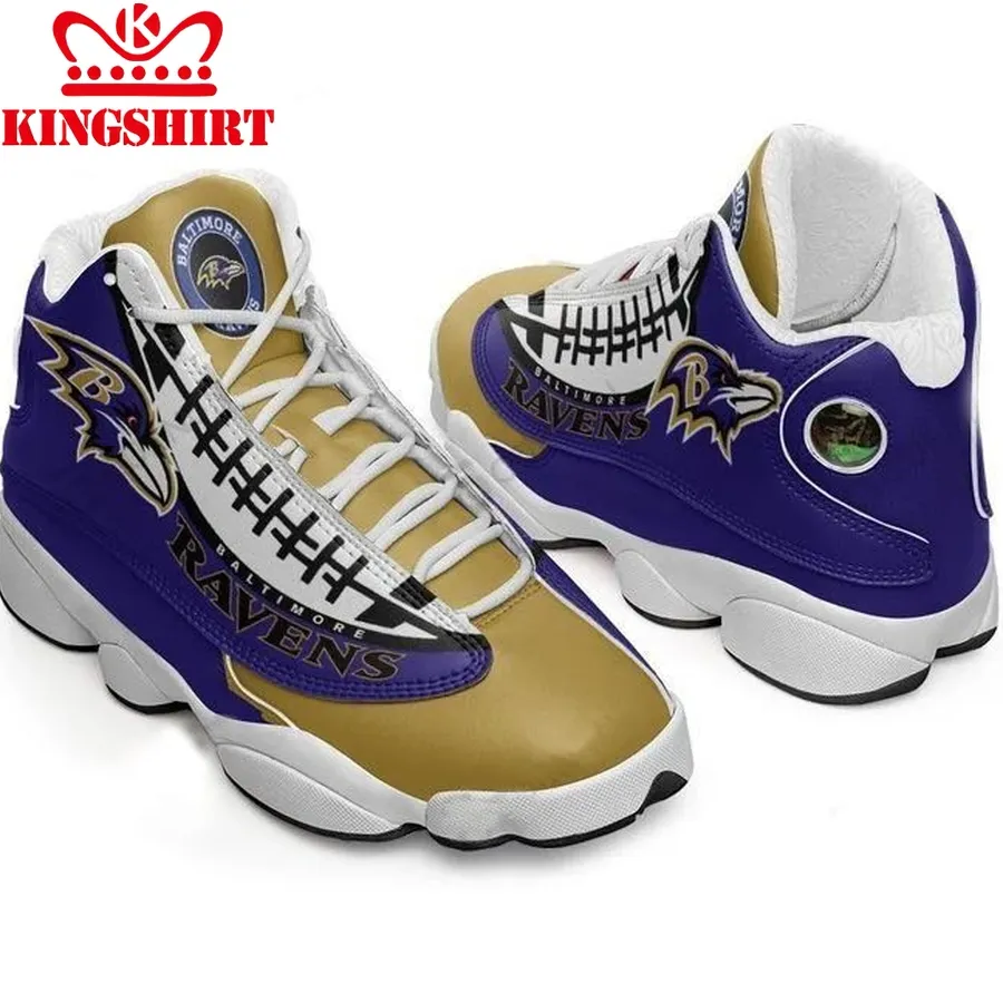 Baltimore Ravens Football Air Jordan 13 Shoes Jd13 Sneakers Personalized Shoes Design
