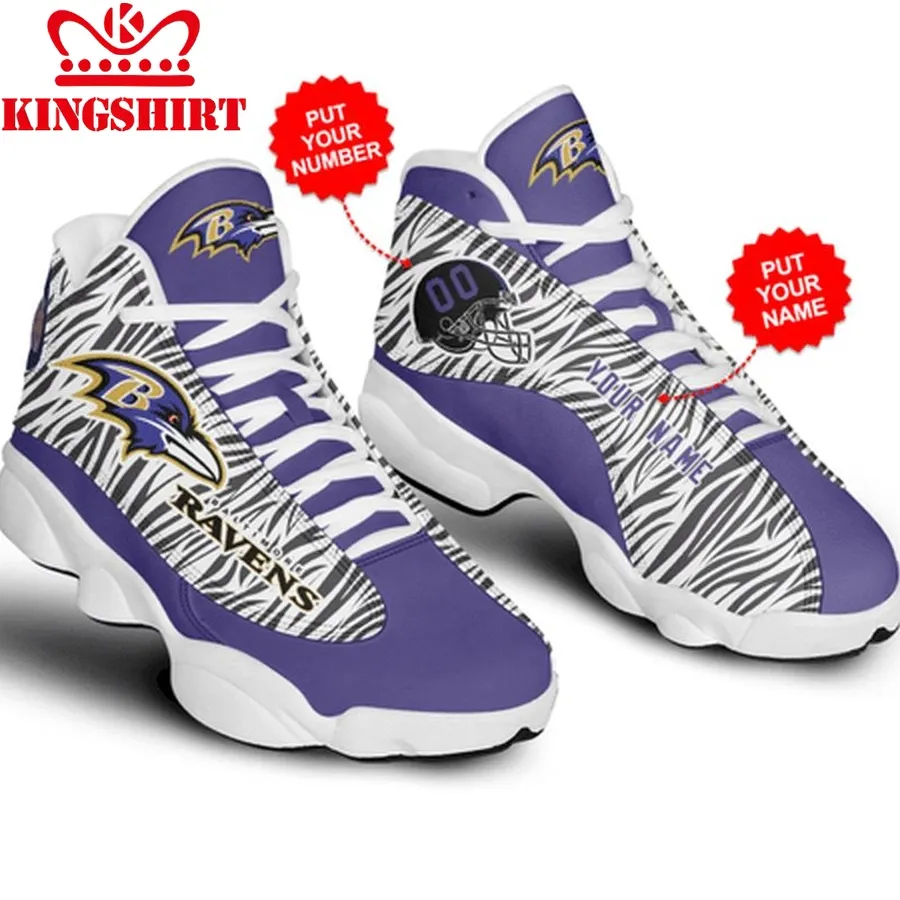 Baltimore Ravens Football Personalized Shoes Air Jd13 Sneakers For Fan