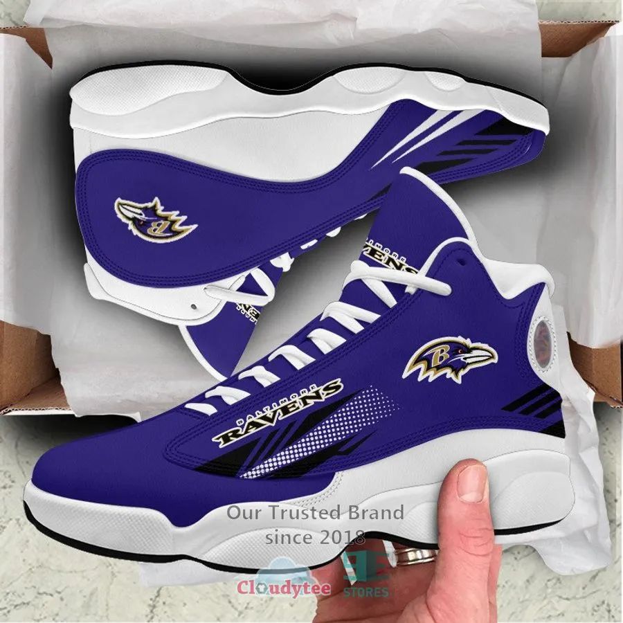 Baltimore Ravens Nfl Air Jordan 13 Sneaker Shoes  