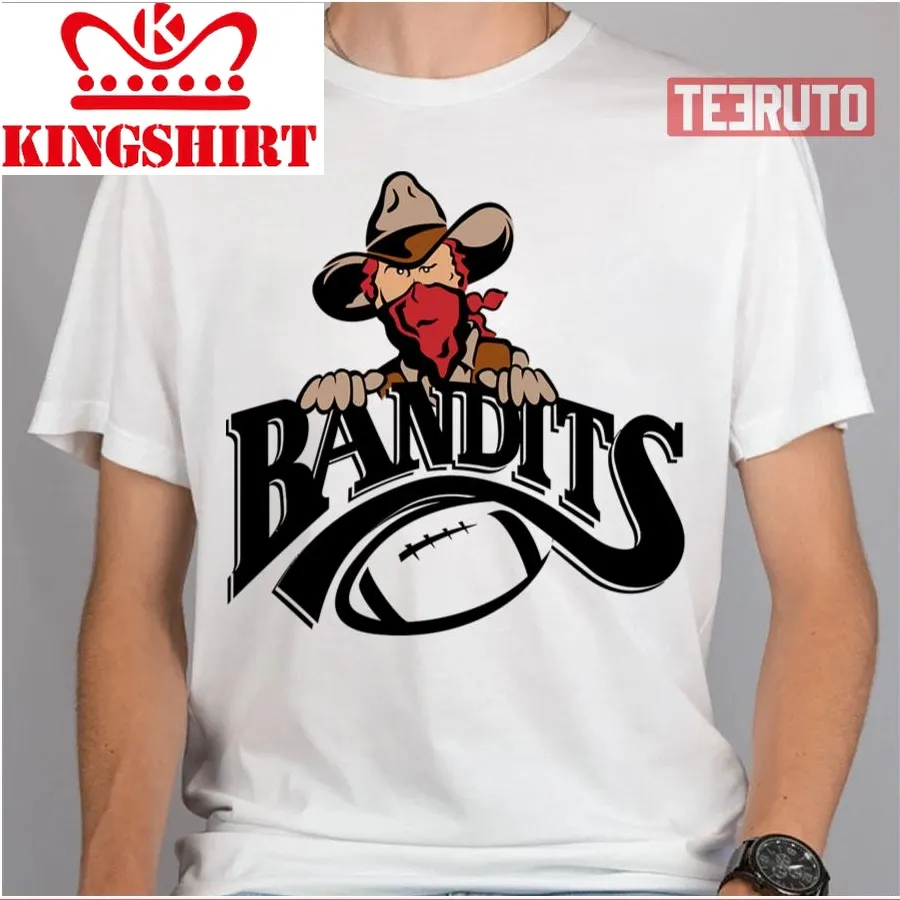 Bandits Football Rugby Logo Unisex T Shirt