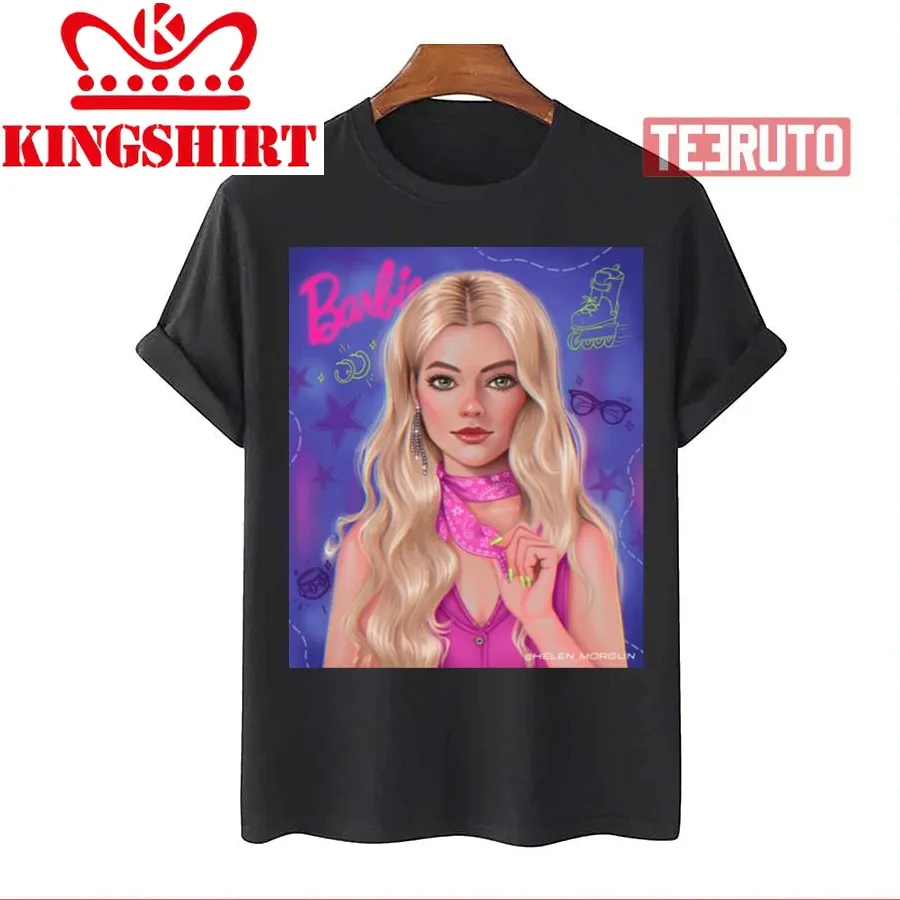Barbie Style Margot Robbie Digital Design Unisex T Shirt