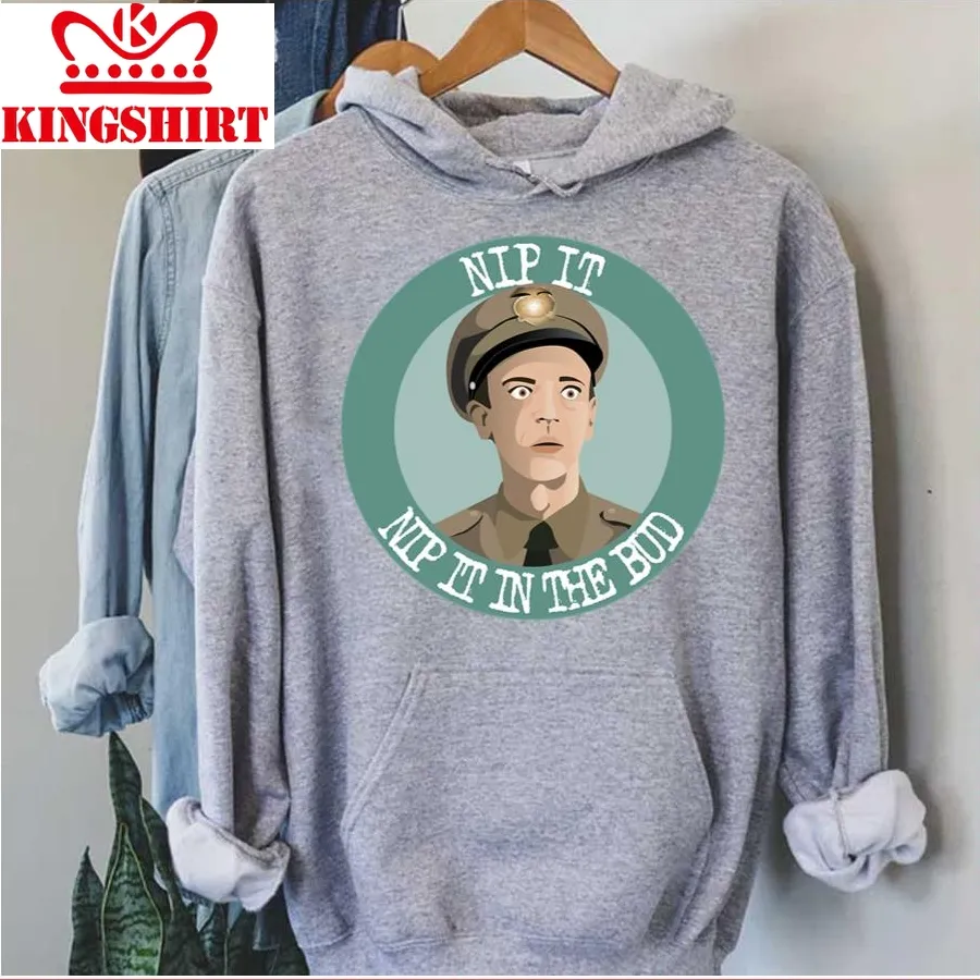 Barney Fife Round Logo Andy Griffith Unisex Hoodie