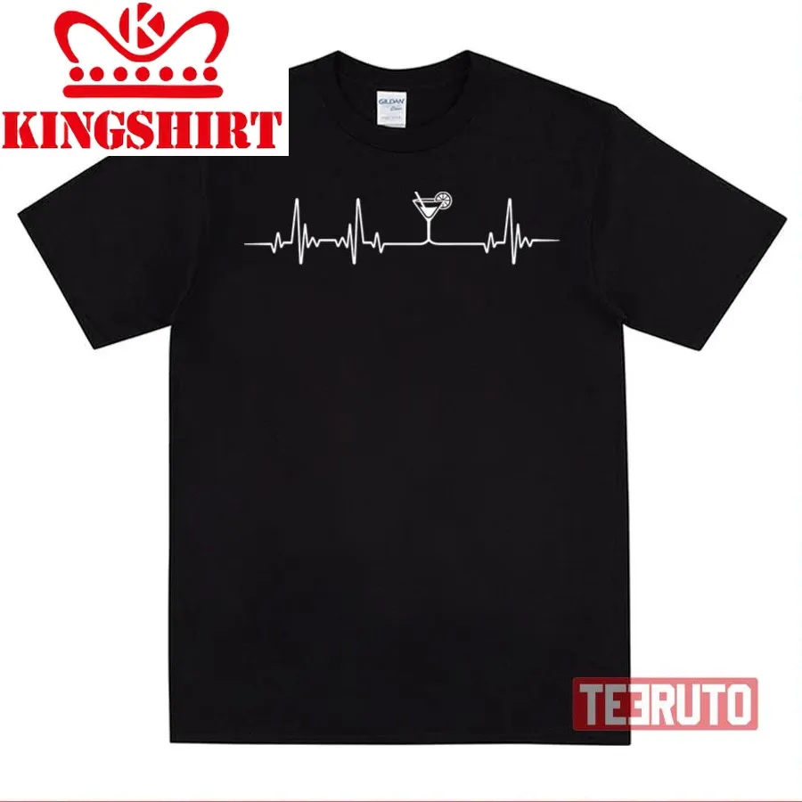 Bartender Heartbeat Funny Design Unisex T Shirt