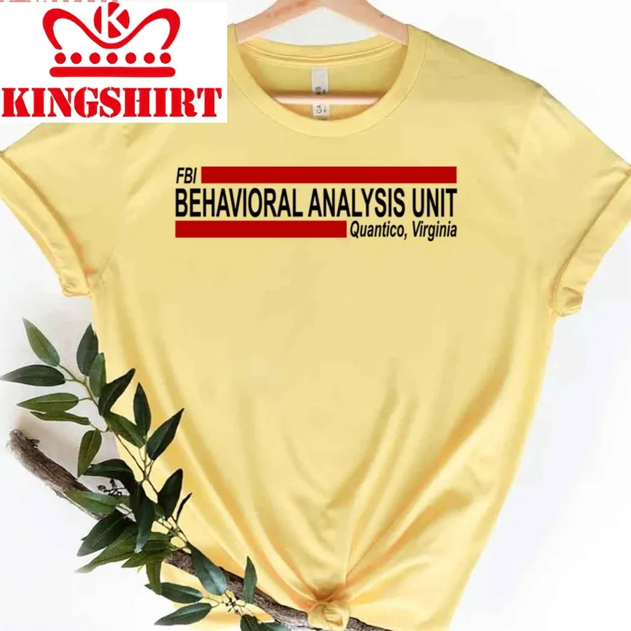 Bau Behavioral Analysis Unit Criminal Minds Unisex T Shirt
