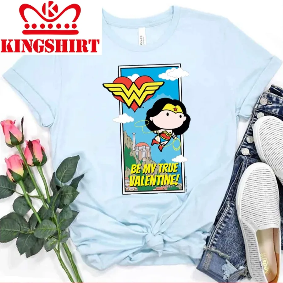 Be My True Valentine Chibi Wonder Woman Unisex T Shirt