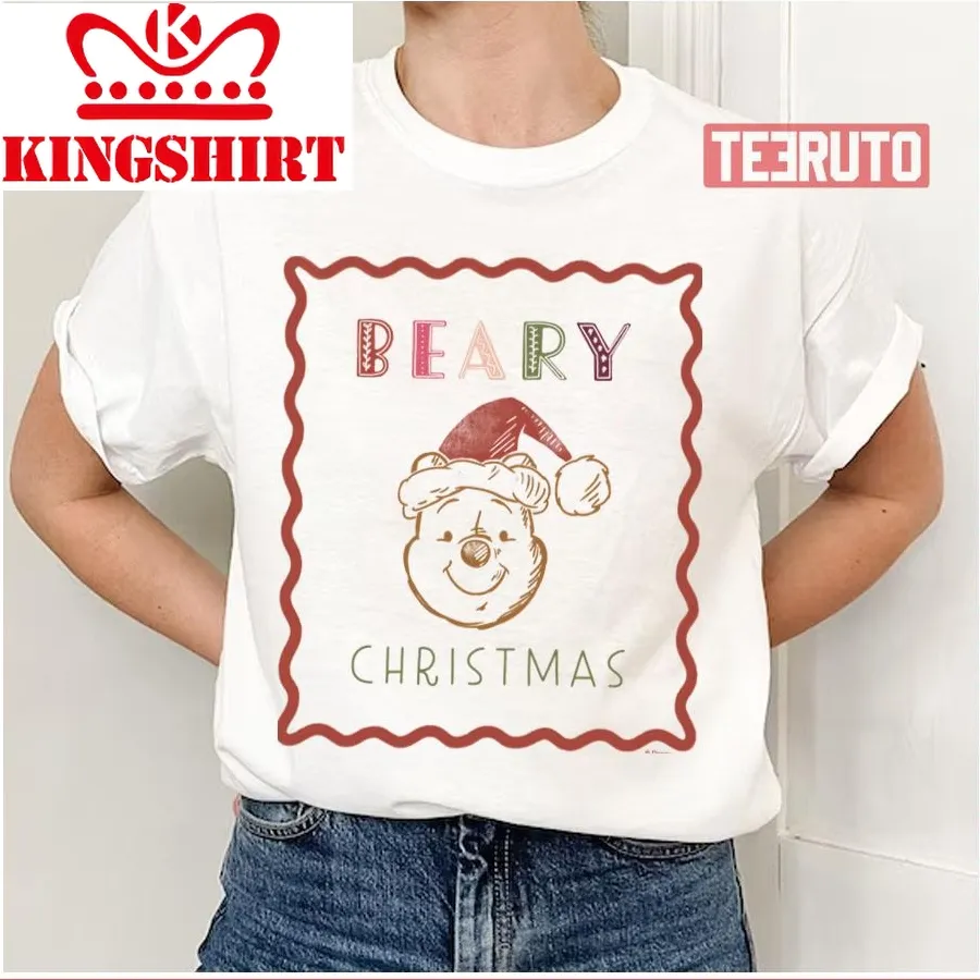 Beary Christmas Winnie The Pooh Unisex T Shirt
