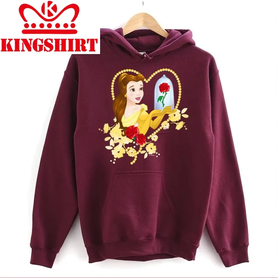 Beauty And The Beast Belle Red Roses Unisex Hoodie