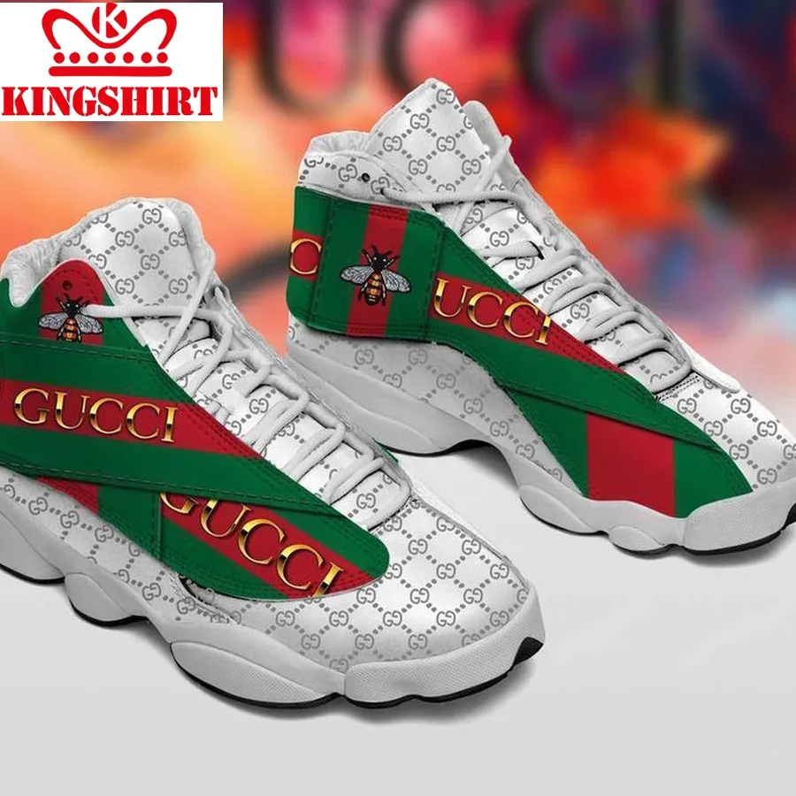 Best Gucci Stripe Color Bee Air Jordan 13 Sneakers Sport Shoes Gucci Gifts For Men Women L Jd13